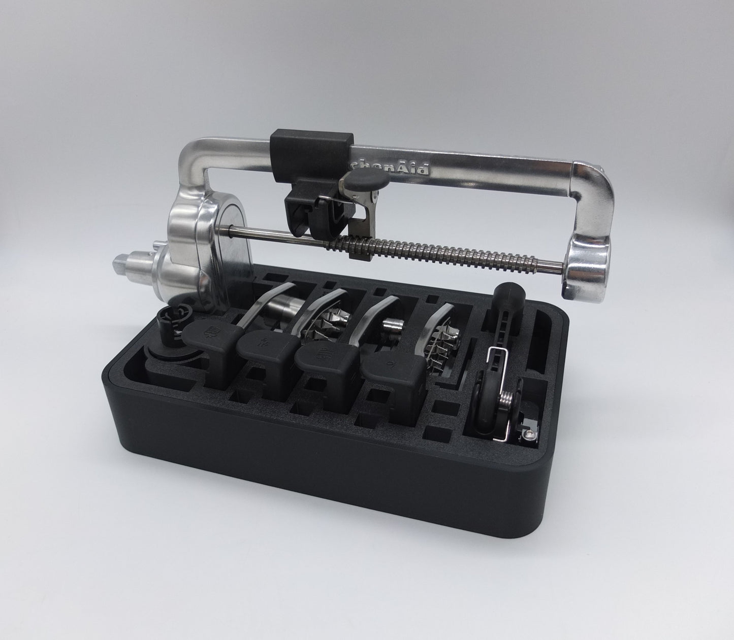 KitchenAid spiral cutter with accessory holder stand art deco style
