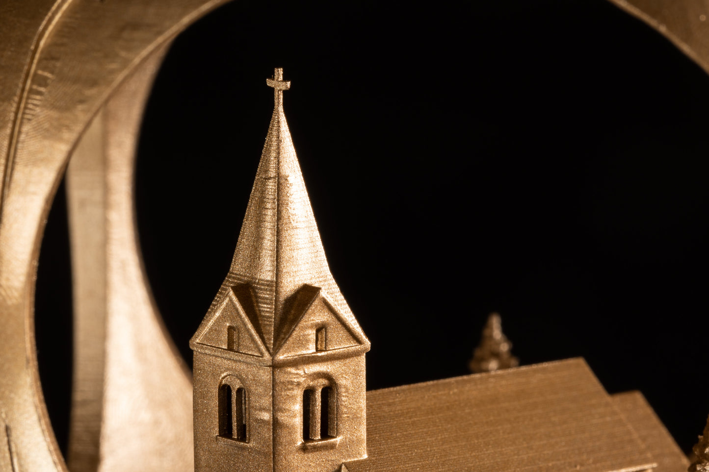 Christbaumkugel Kirche Kreuz fehlt SALE