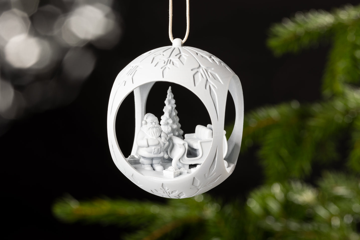 Christmas tree bauble Santa Claus fall damage SALE