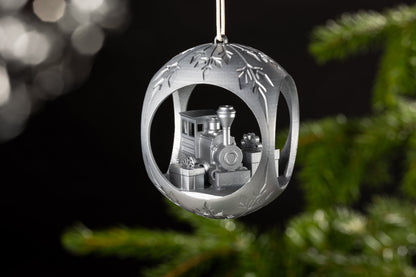 Christmas tree bauble railway misprint SALE