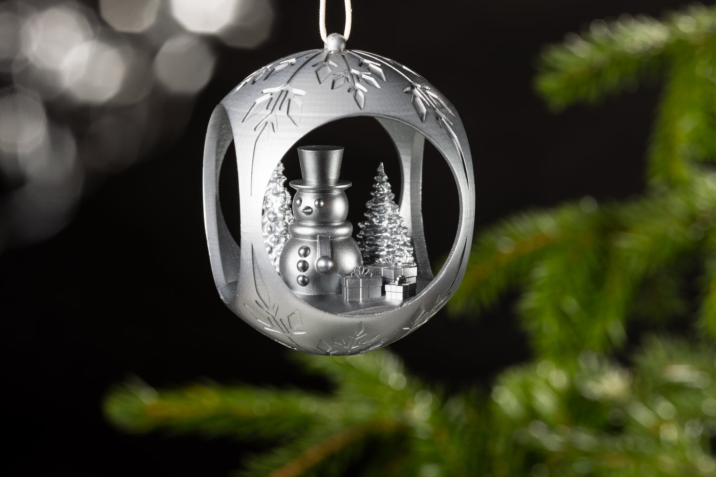 Christmas tree bauble snowman misprint SALE