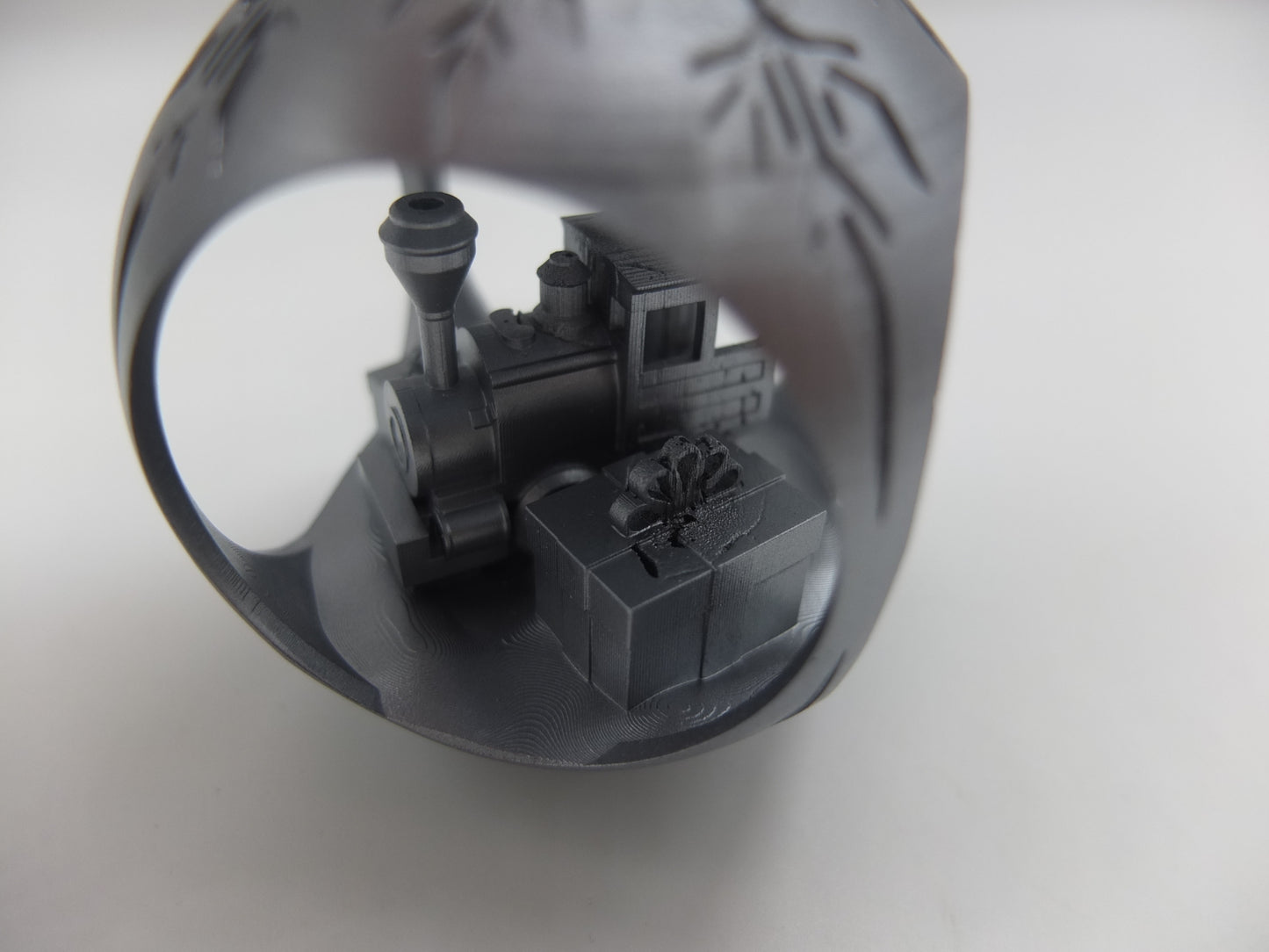 Christmas tree bauble railway misprint SALE