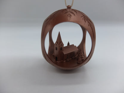 Christmas tree bauble church cross missing SALE