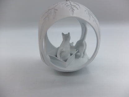 Christmas tree bauble cat box damaged SALE