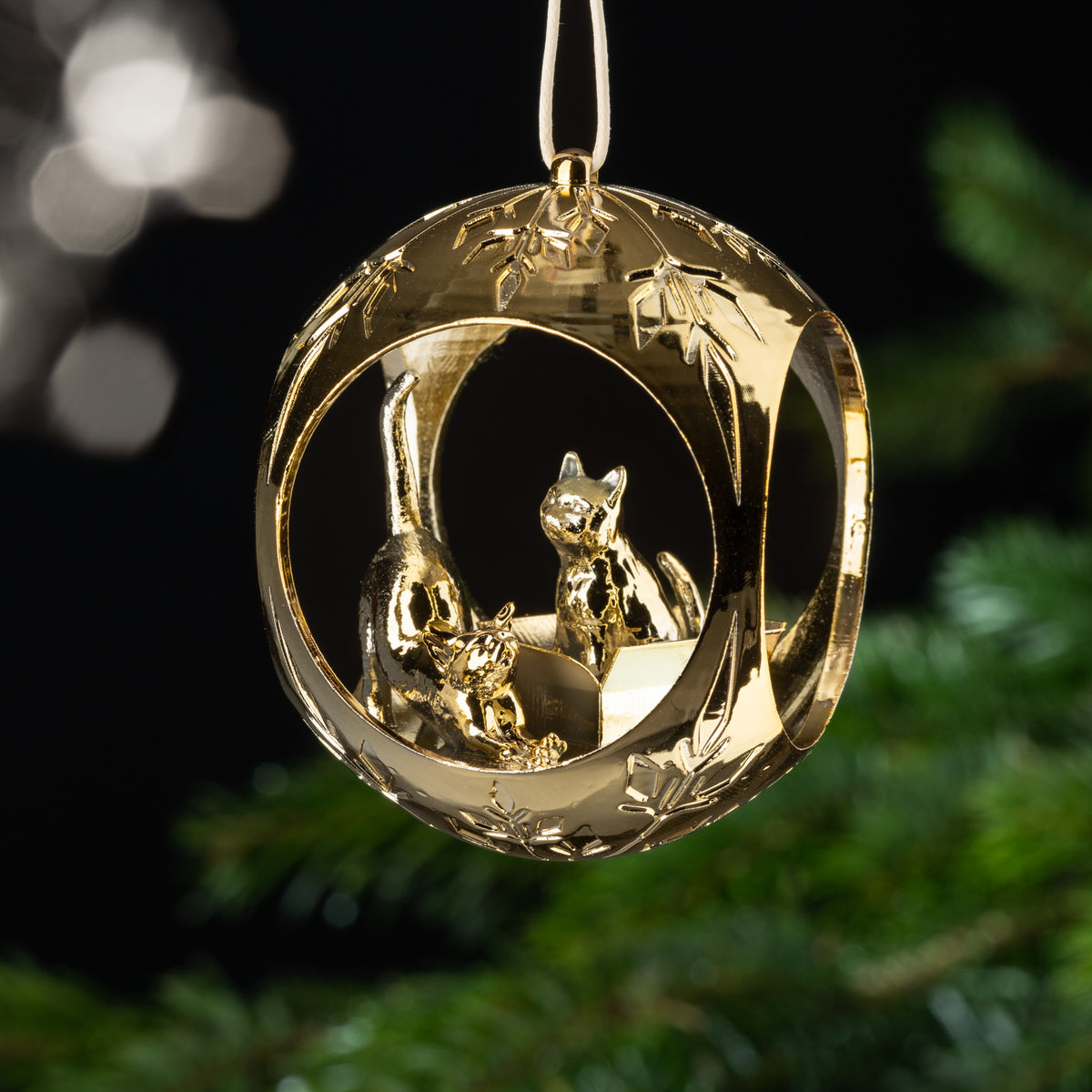 Christbaumkugel Katze Glanz – Decor-Krueger