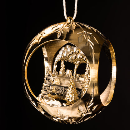 Christbaumkugel Eisenbahn Glanz